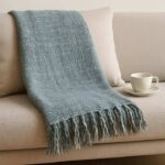 Κουβέρτα καναπέ Wool Blend-Aqua Mist