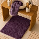 Χαλάκι Μπάνιου Pebble –Μώβ