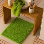 Χαλάκι Μπάνιου Pebble –Πράσινο