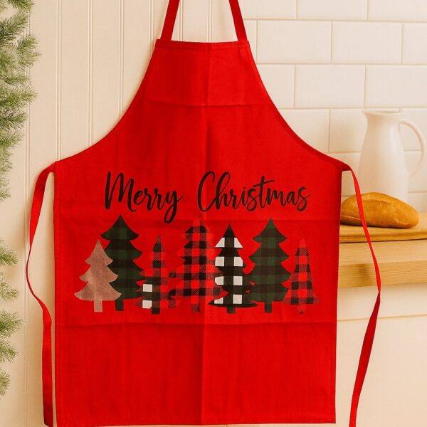 Χριστουγεννιάτικη ποδιά "Plaid Forest"