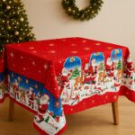 Χριστουγεννιάτικο τραπεζομάντηλο “Santa Village”