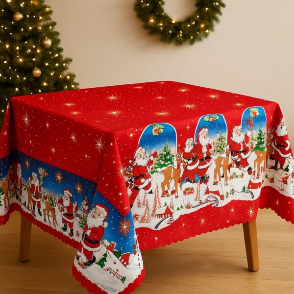 Χριστουγεννιάτικο τραπεζομάντηλο “Santa Village”