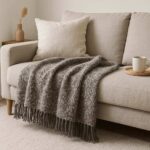 Κουβέρτα Καναπέ Wool Blend – Grey Mélange