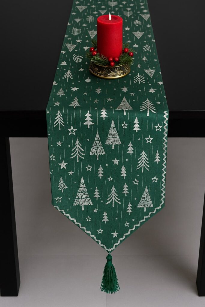 Δώστε στο τραπέζι σας χριστουγεννιάτικη λάμψη με αυτή τη μοναδική διακοσμητική τραβέρσα