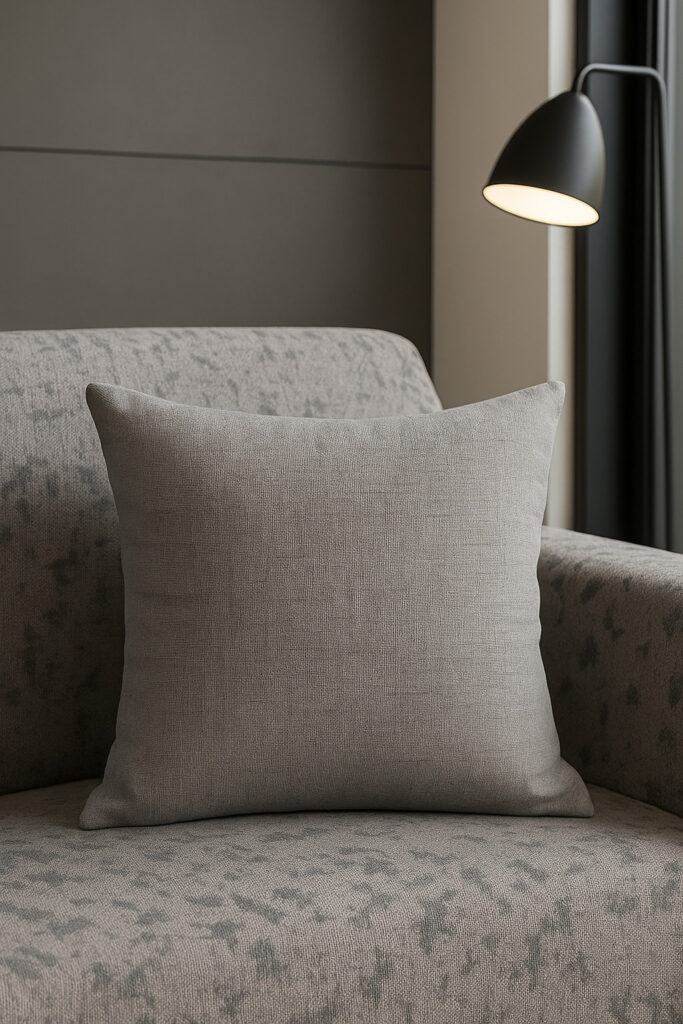 Διακοσμητικό μαξιλάρι Misty Grey σε γκρι απόχρωση – Klotsotiras Home