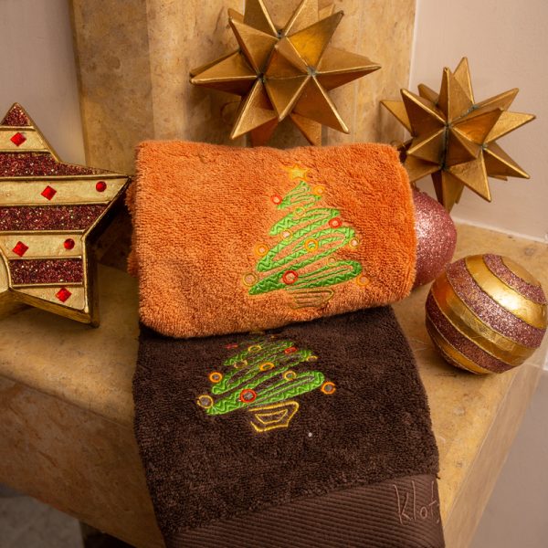 Σετ πετσέτες χριστουγεννιάτικο δεντράκι